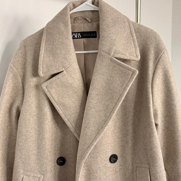 Zara Soft Oversized Coat - Picture 2 of 7